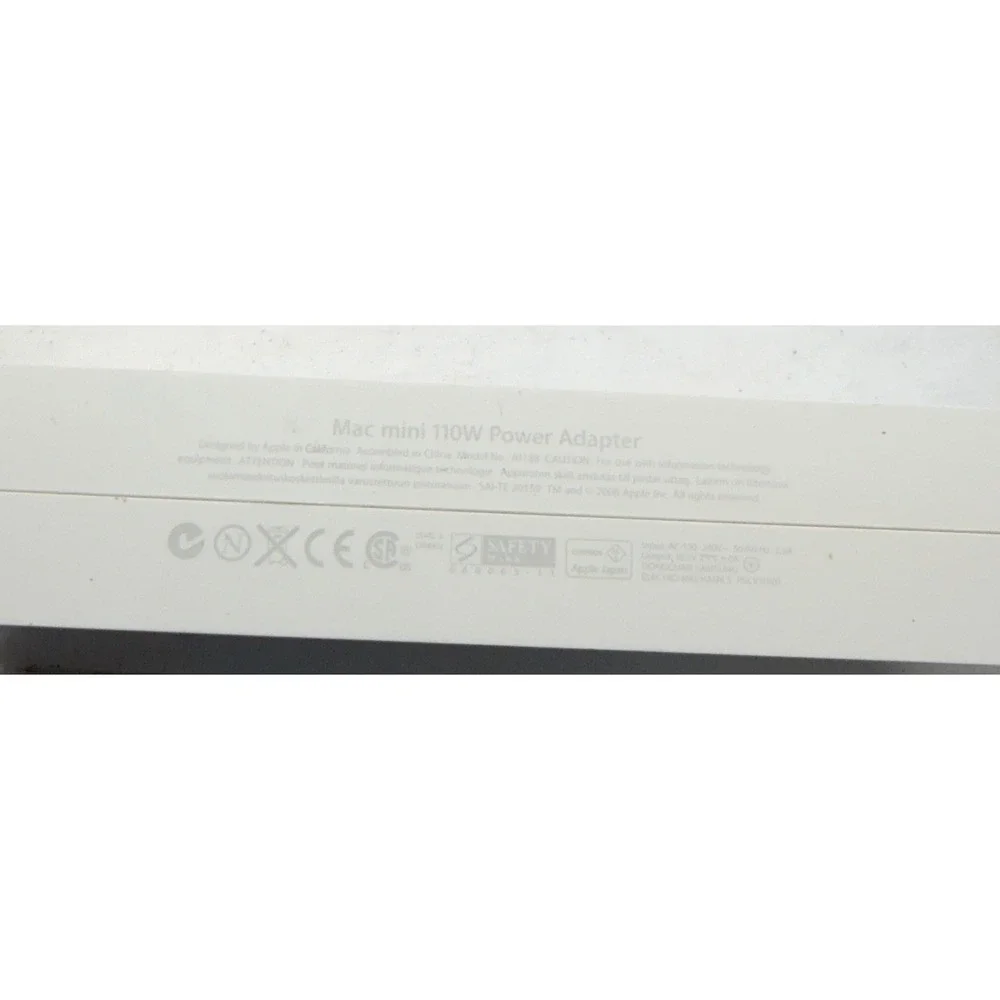 Apple Mac Mini 110W Power Adapter A1188 White Charger 18.5V 6.0A MA407LL/A